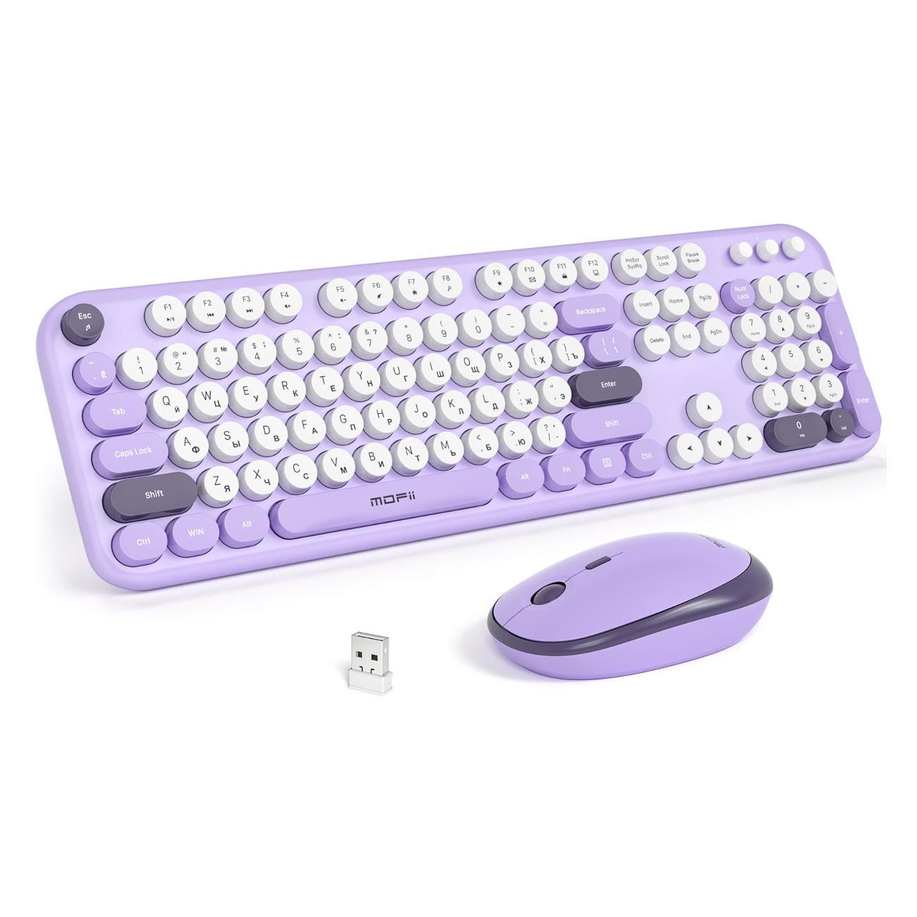 Комплект клавиатура+мышь MOFii SMK-693M2AG violet