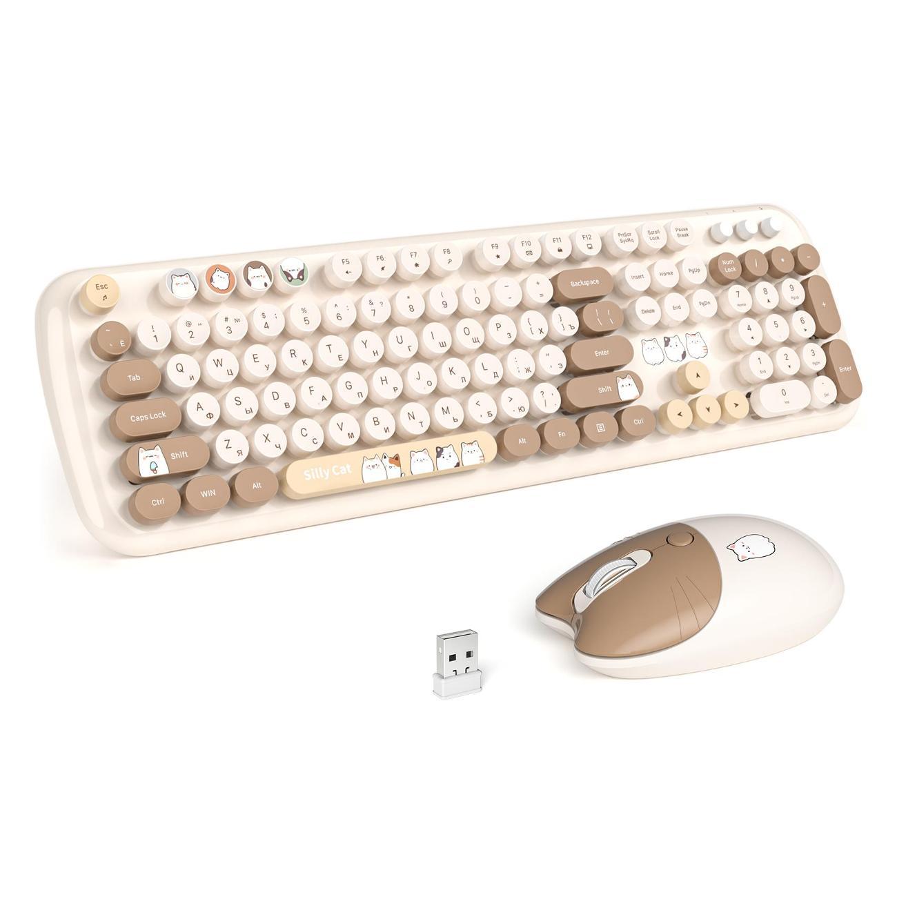 Комплект клавиатура+мышь MOFii SMK-648M3AG beige