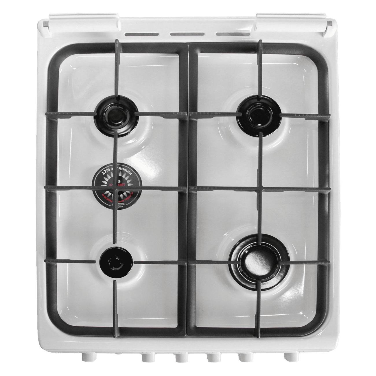 Газовая плита de luxe 506040.01г(кр)чр белый