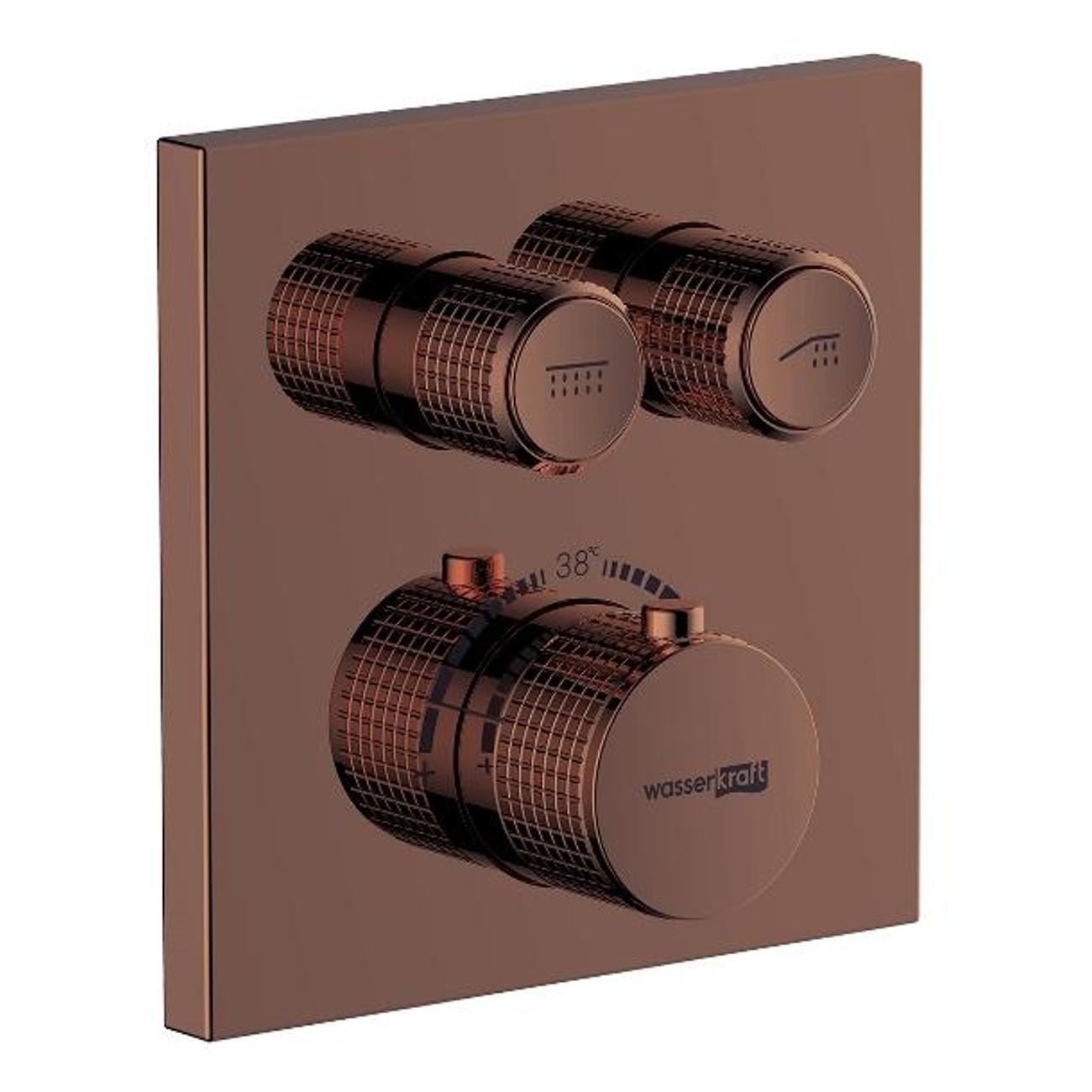 Смеситель для ванны и душа Wasserkraft Asphe 7748 Thermo фото