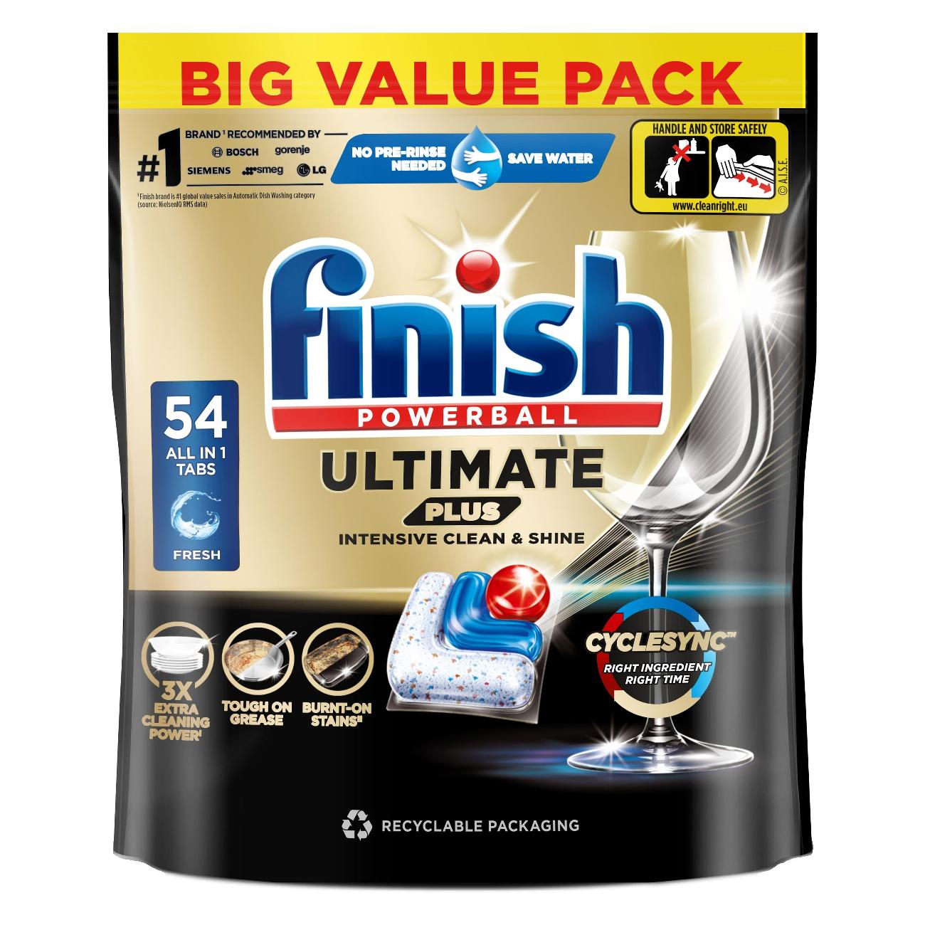 Капсулы для посудомоечной машины Finish Ultimate Plus, 54 шт (3316806)