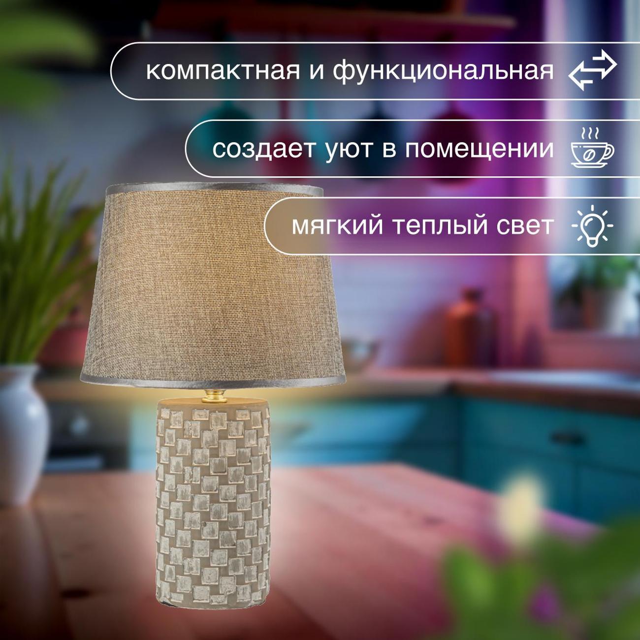 Светильник настольный Arti Lampadari Dairago E 4.1.T1 GY