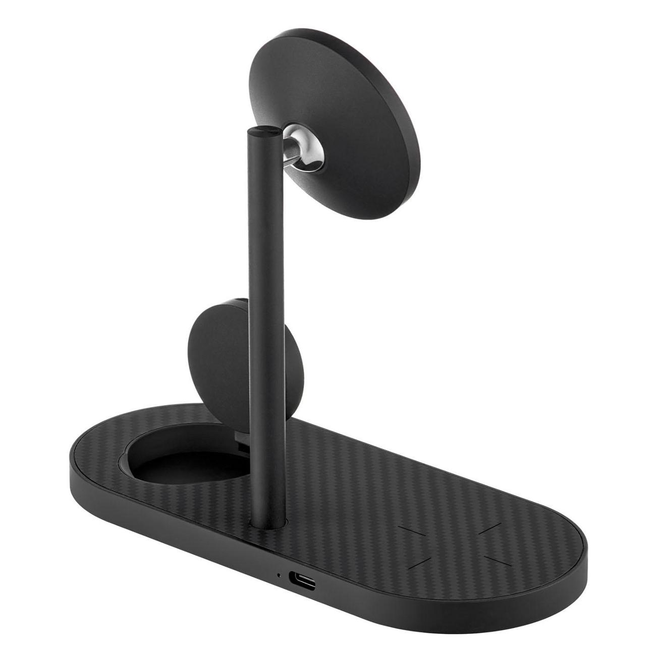 Беспроводное зарядное устройство uBear Stage Pro 3-в-1 MagSafe 30 Вт Kevlar