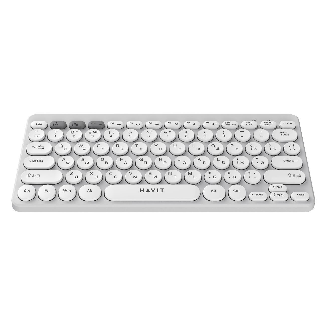 Комплект клавиатура+мышь Havit KB279GCM White+Grey