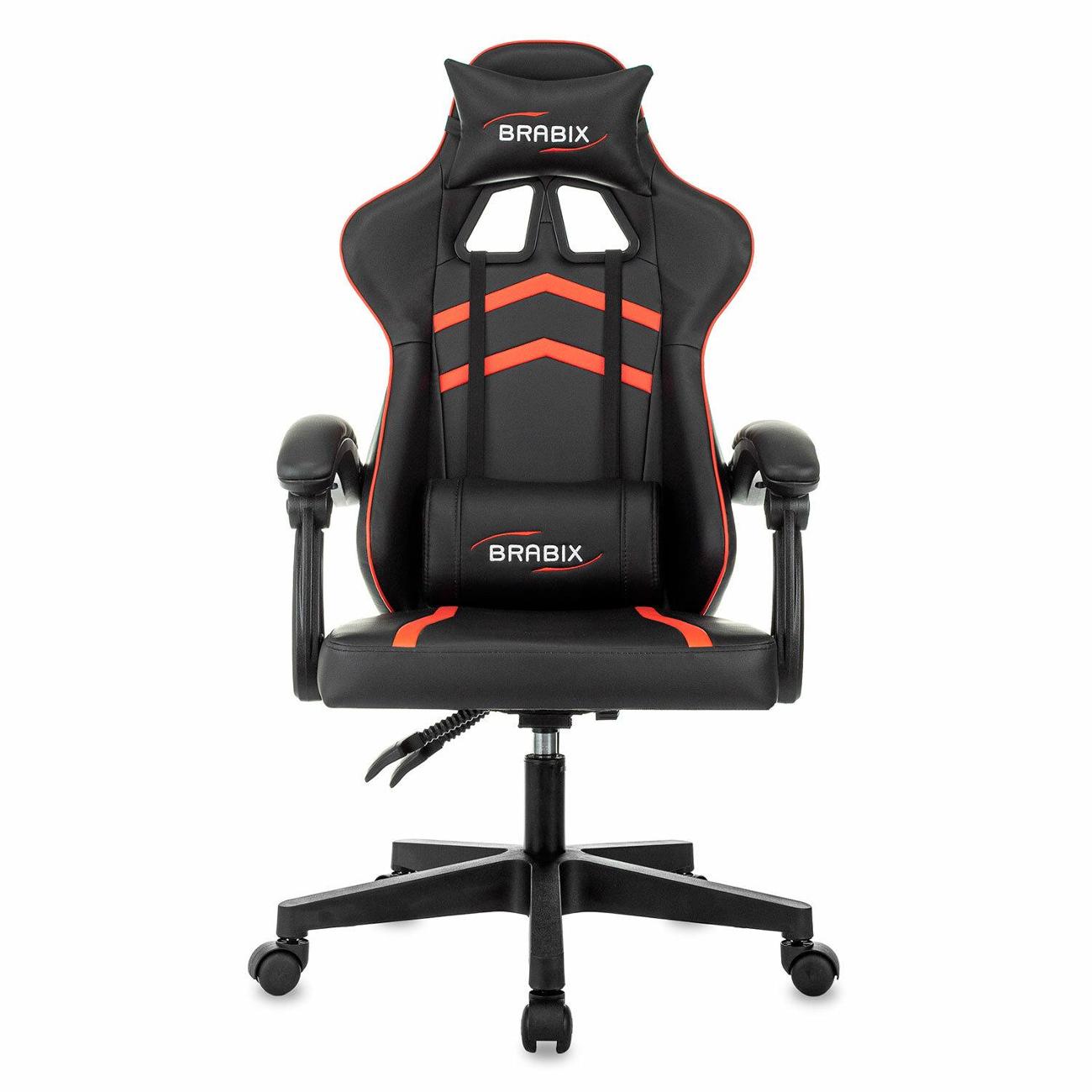 Кресло компьютерное Brabix Shooter черное/красное 533190