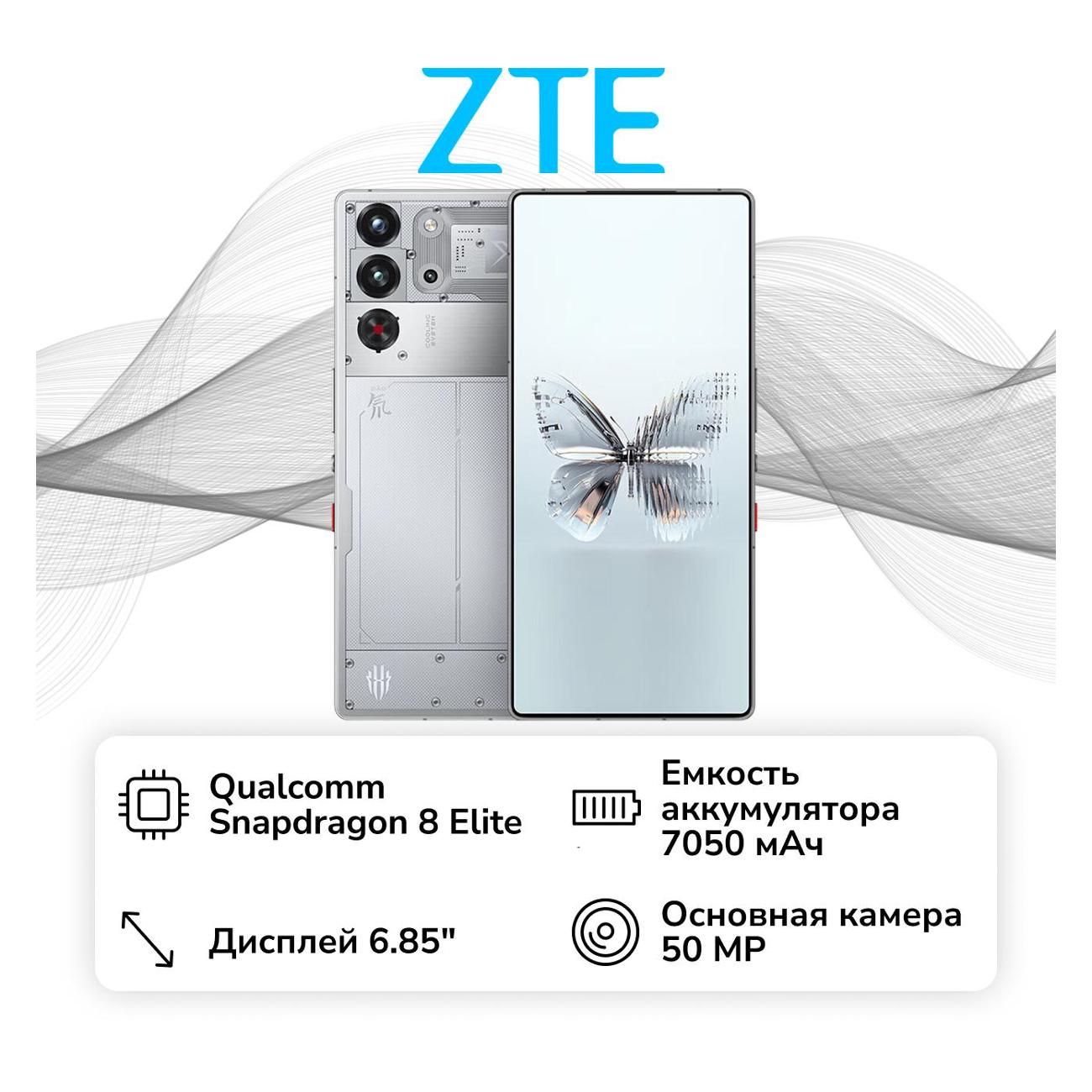 Смартфон ZTE Nubia RedMagic 10 Pro Plus 16/512GB лунный свет