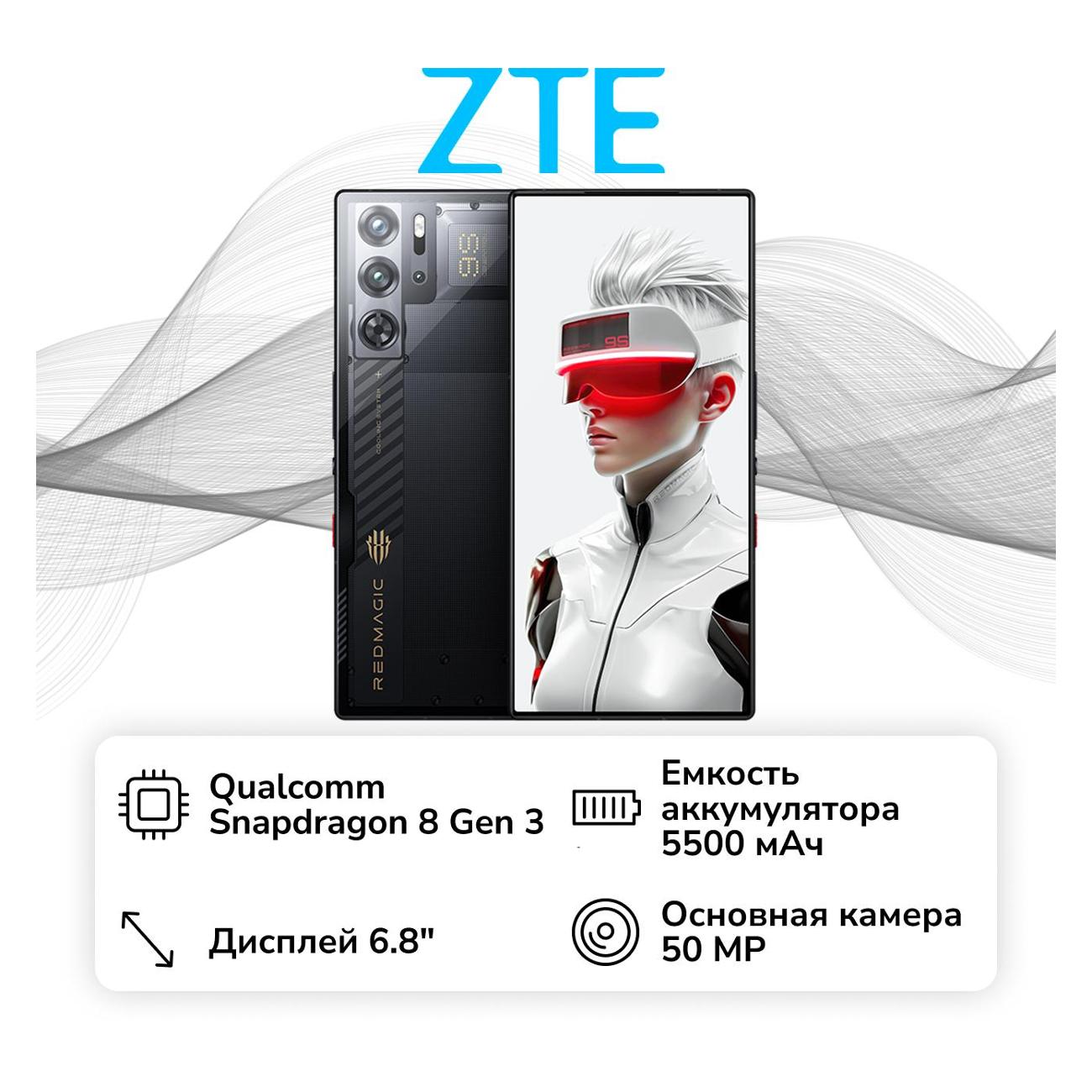 Смартфон ZTE Nubia RedMagic 9S Pro Plus 16/512GB Cyclone черный