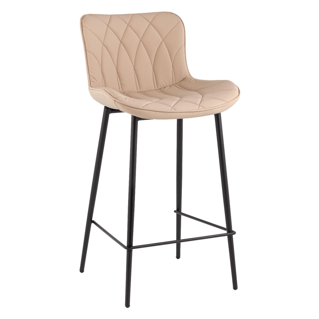Стул барный Stool Group Vault, экокожа, бежевый