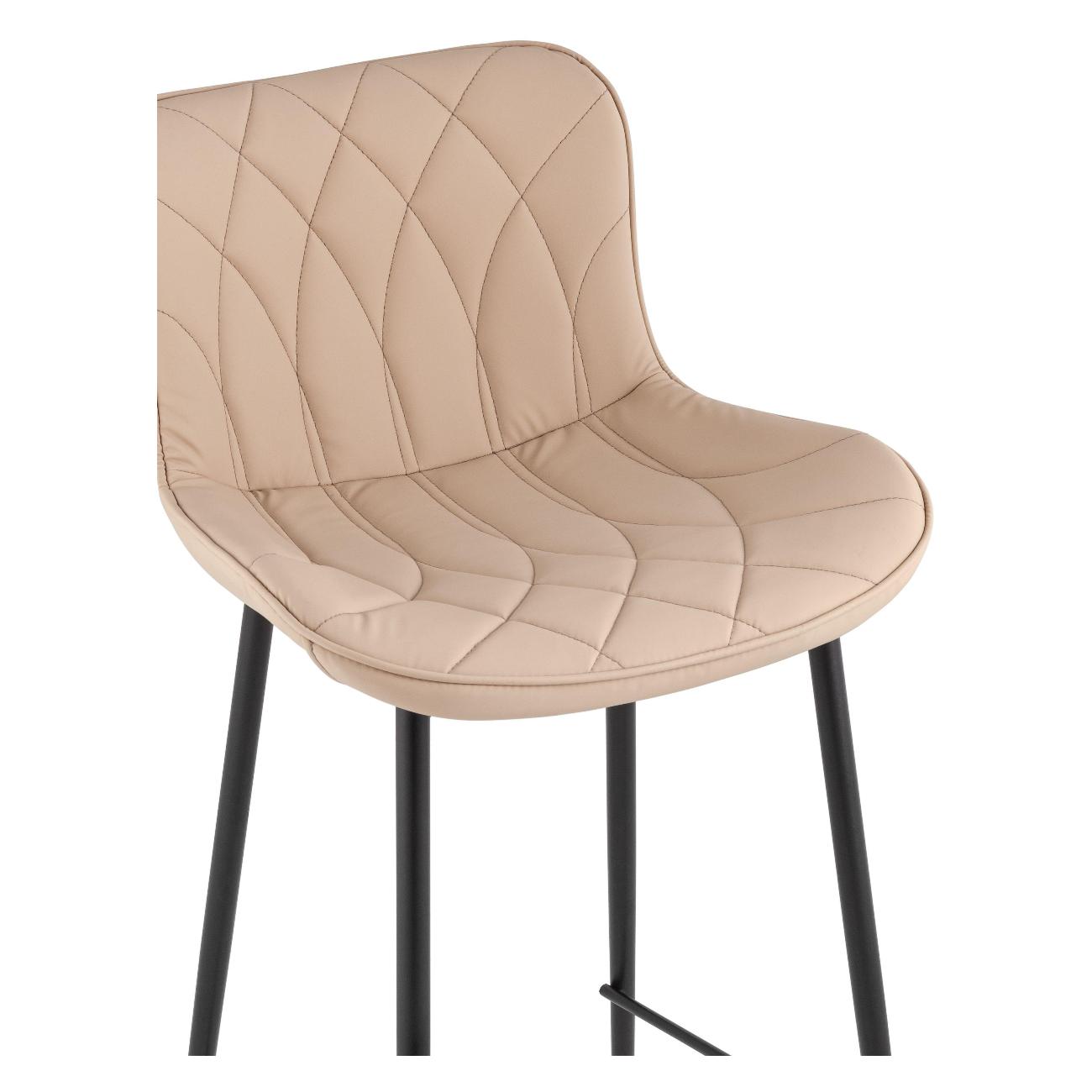 Стул барный Stool Group Vault, экокожа, бежевый