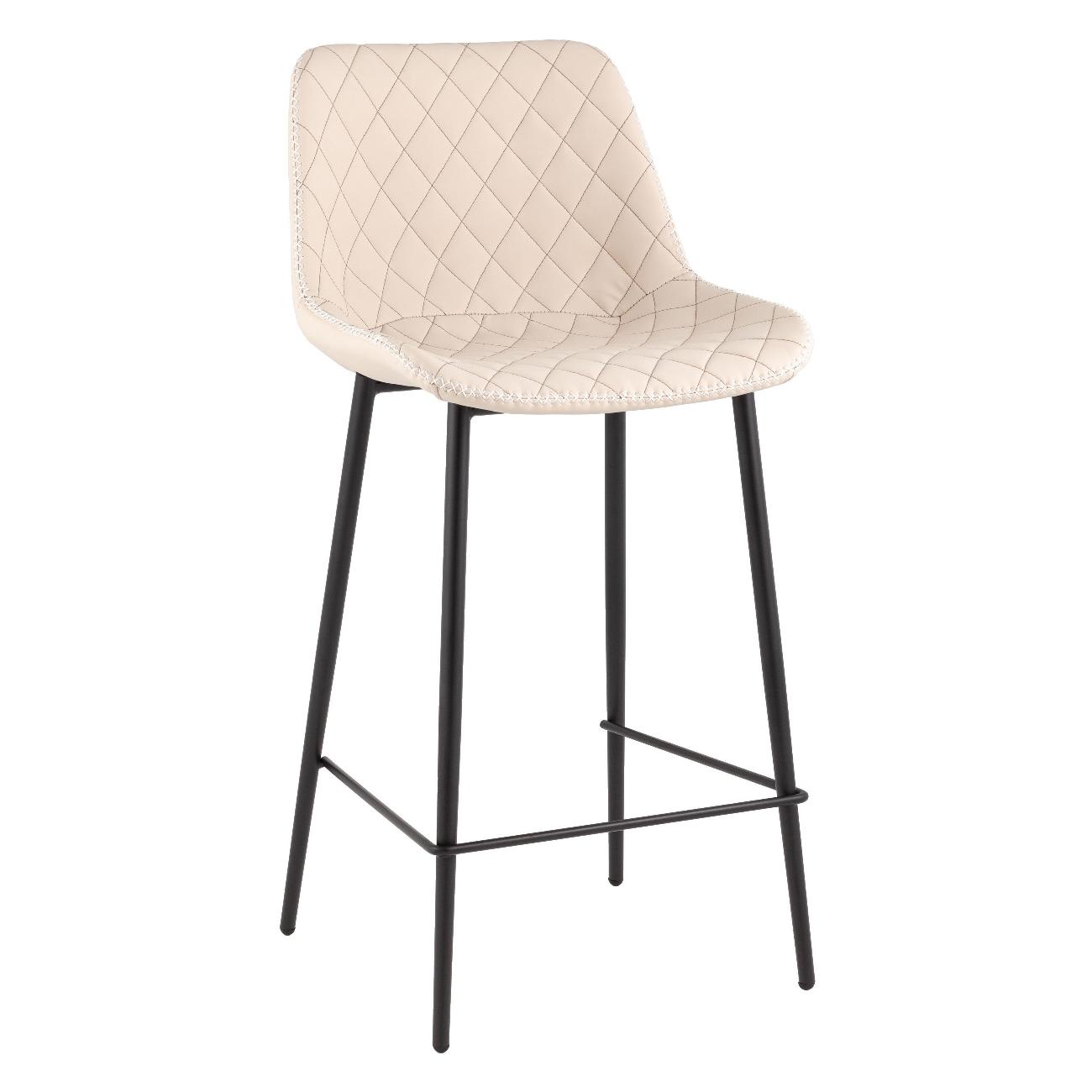 Стул барный Stool Group Arch, экокожа, светло-серый