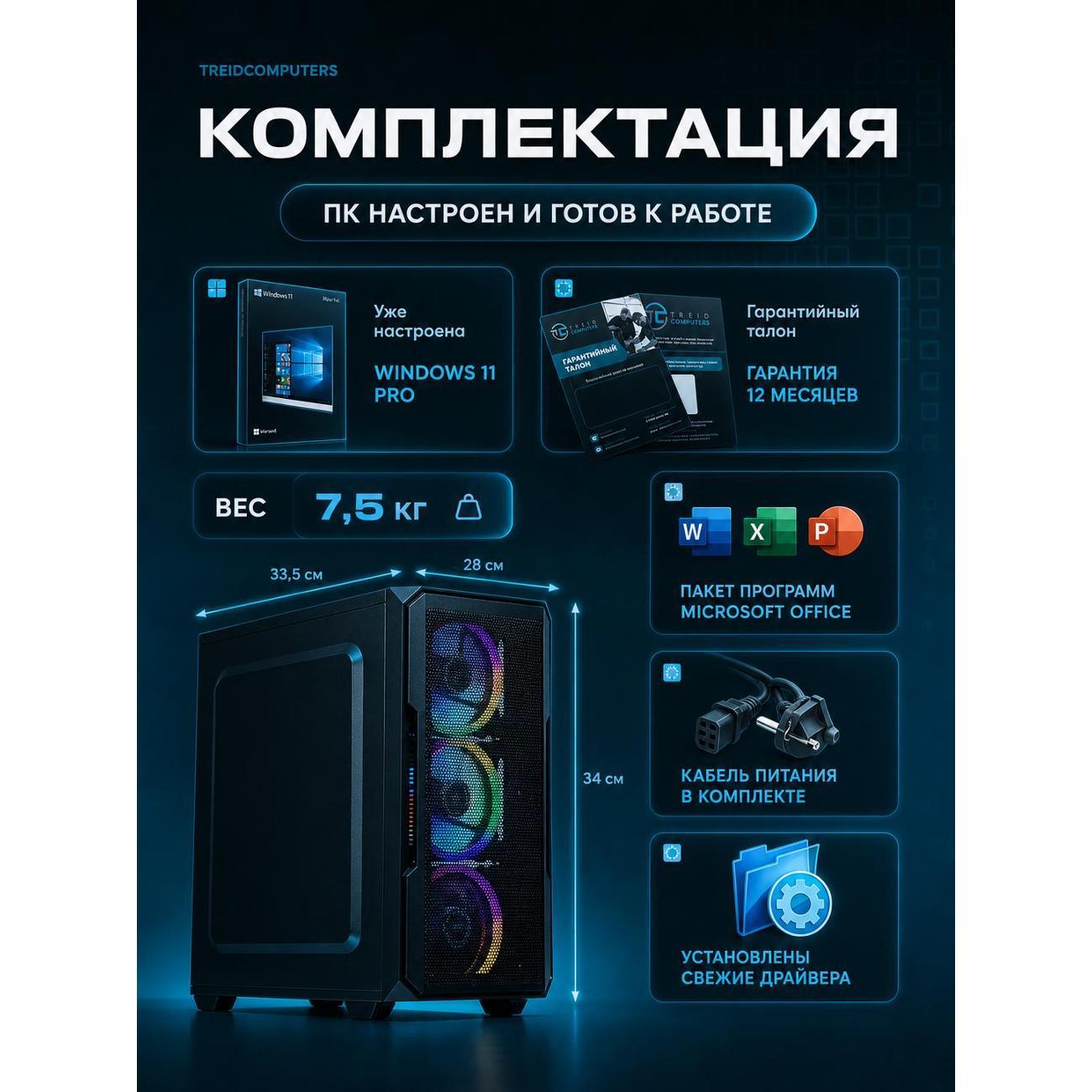 Системный блок игровой Treidcomputers Game12700-K1
