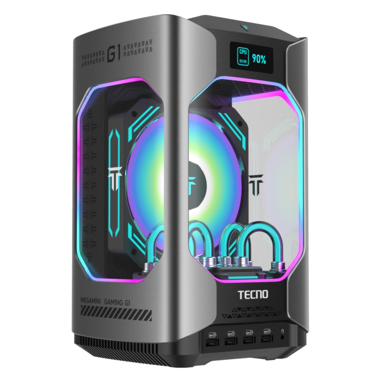 Системный блок мини Tecno G01RA (i7-13620H/16Gb/SSD1Tb/RTX4060/Win11) Space Grey фото