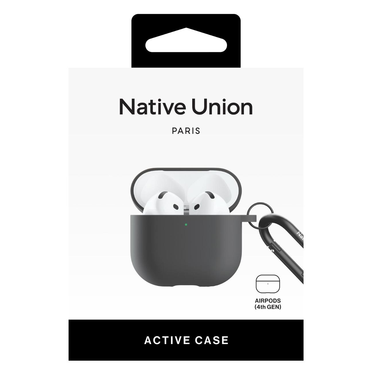 Чехол Native Union для Active Case AirPods 4 с карабином, черный