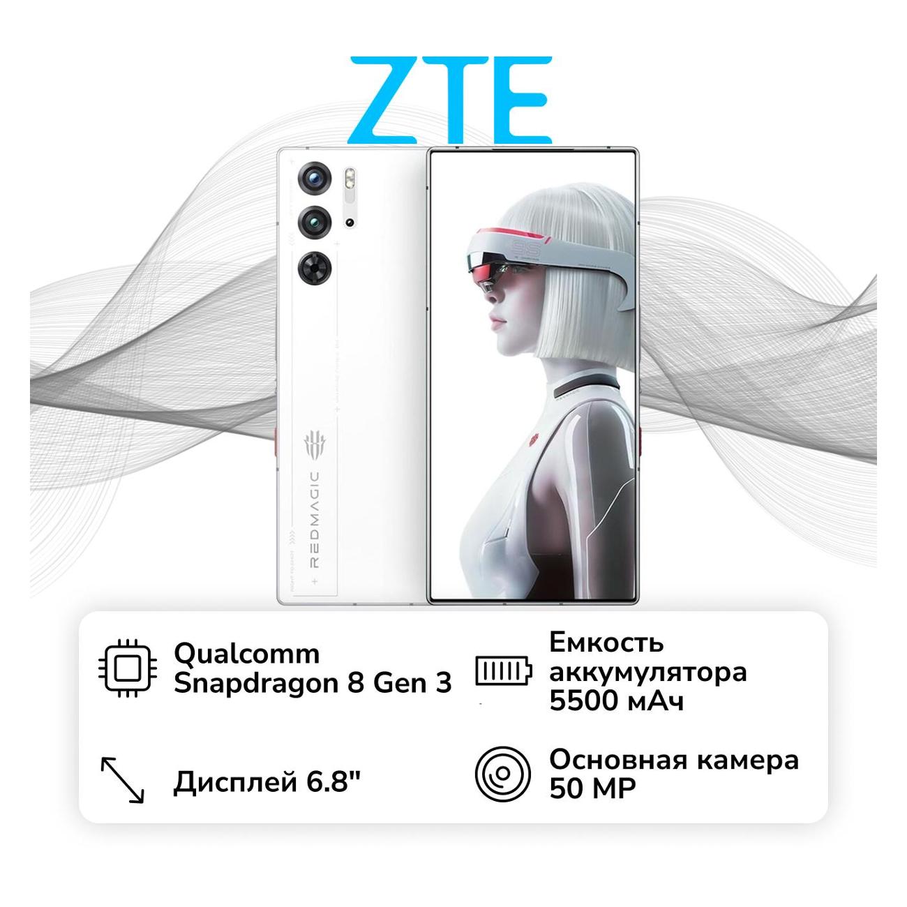 Смартфон ZTE Nubia Red Magic 9S Pro+ 16/512GB Frost белый