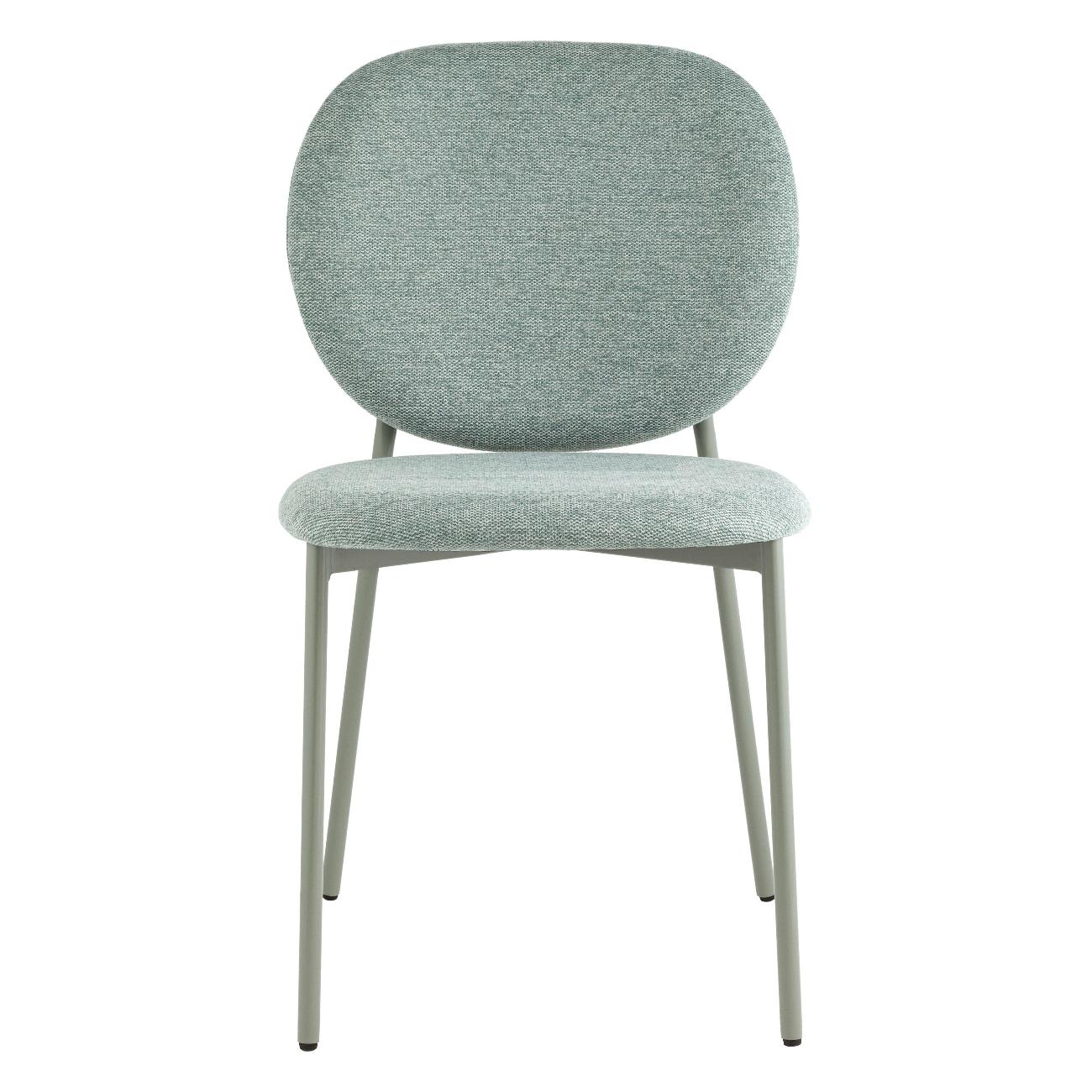 Стул обеденный Stool Group Pip, зеленый, зеленые ножки (комплект 2шт)