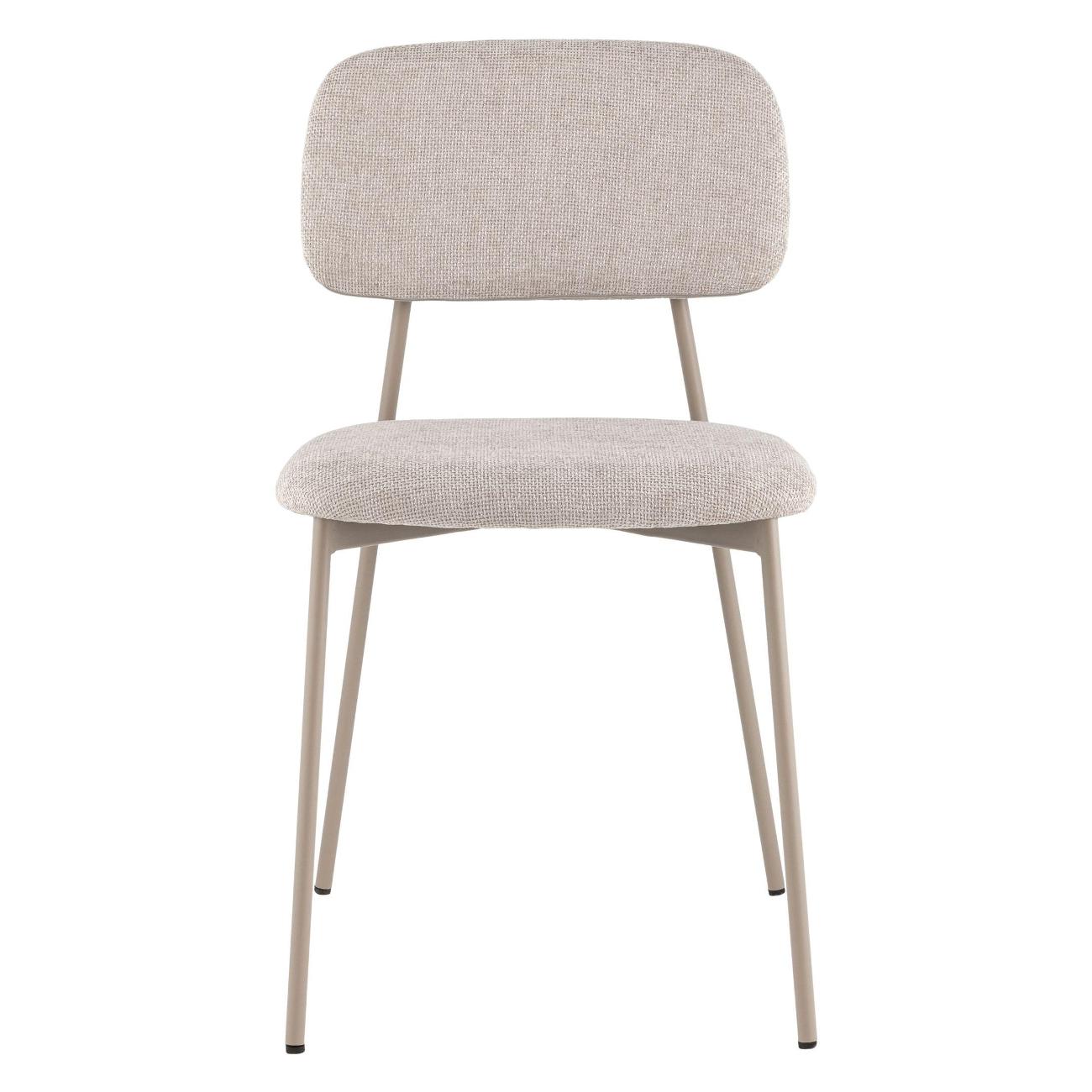 Стул обеденный Stool Group Chao, серый, серые ножки (комплект 4шт)