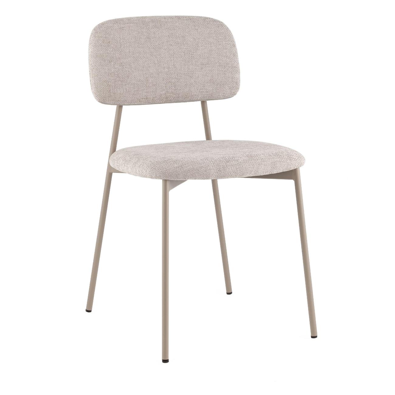 Стул обеденный Stool Group Chao, серый, серые ножки (комплект 4шт)