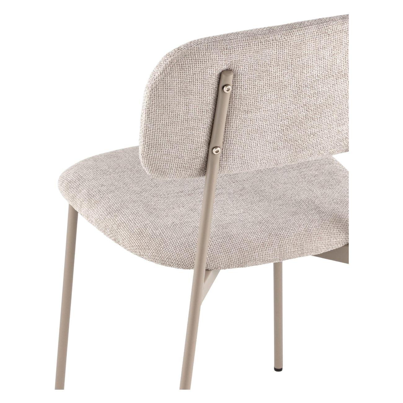 Стул обеденный Stool Group Chao, серый, серые ножки (комплект 4шт)