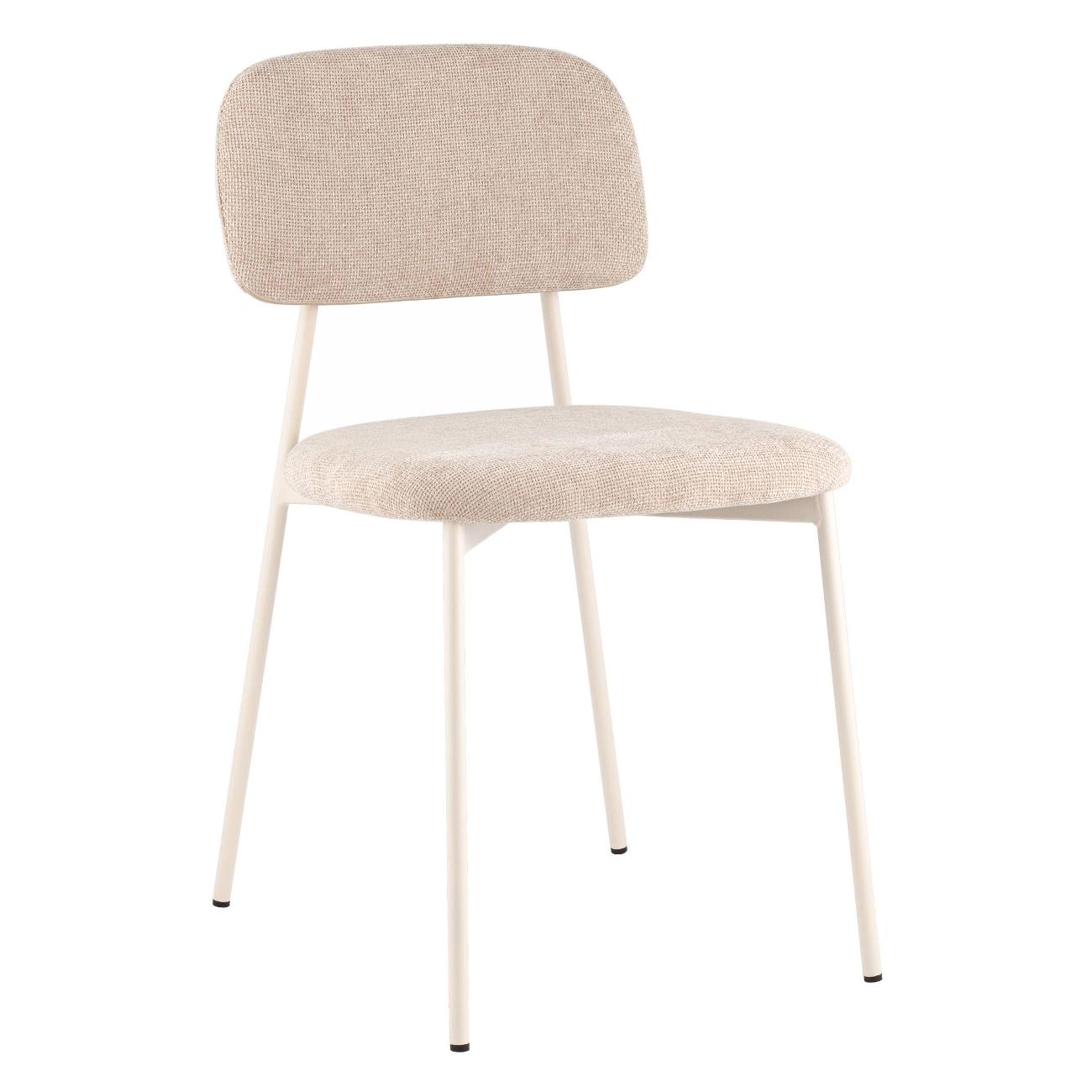 Стул обеденный Stool Group Chao, бежевый, бежевые ножки (комплект 4шт)