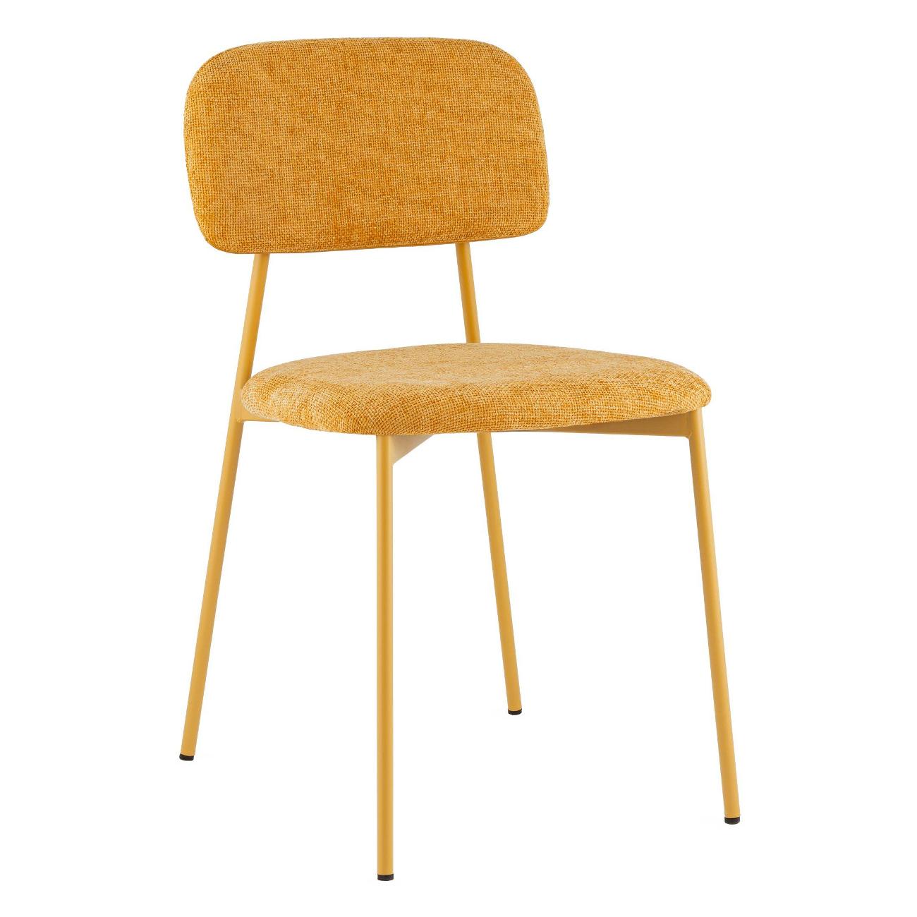 Стул обеденный Stool Group Chao, желтый, желтые ножки (комплект 4шт)