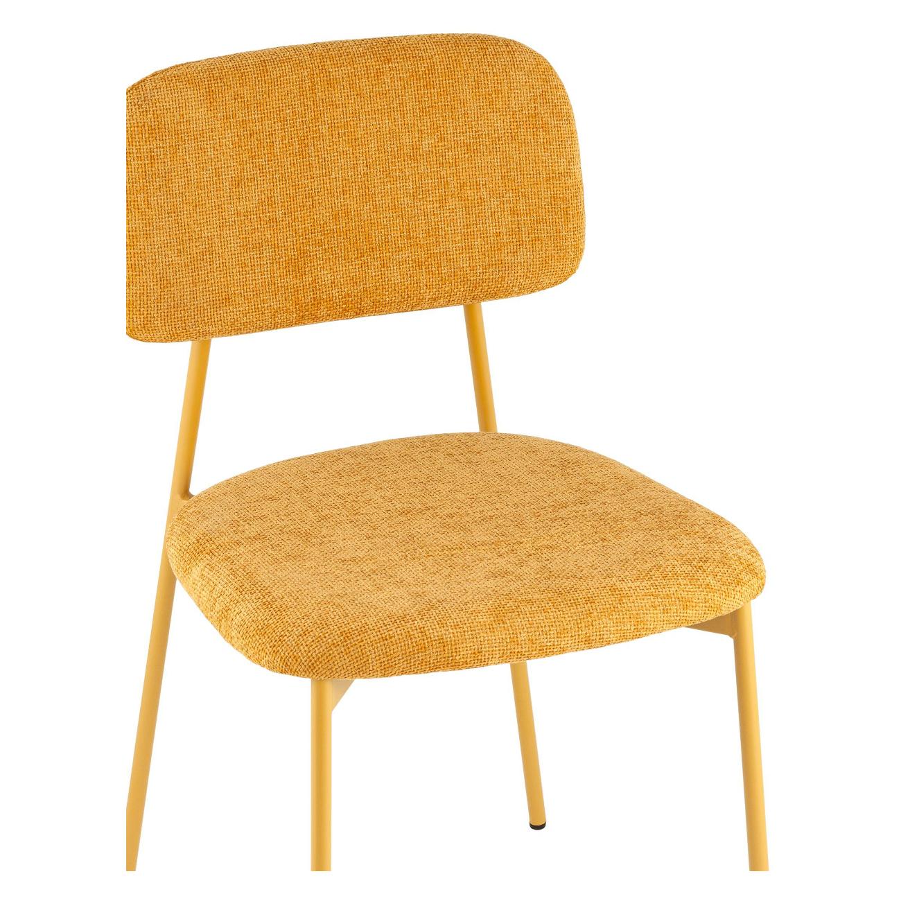 Стул обеденный Stool Group Chao, желтый, желтые ножки (комплект 4шт)