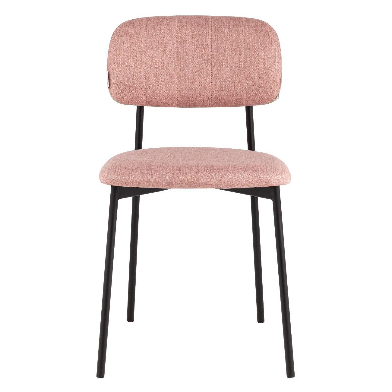 Стул обеденный Stool Group Майло, рогожка, розовый (комплект 4шт)