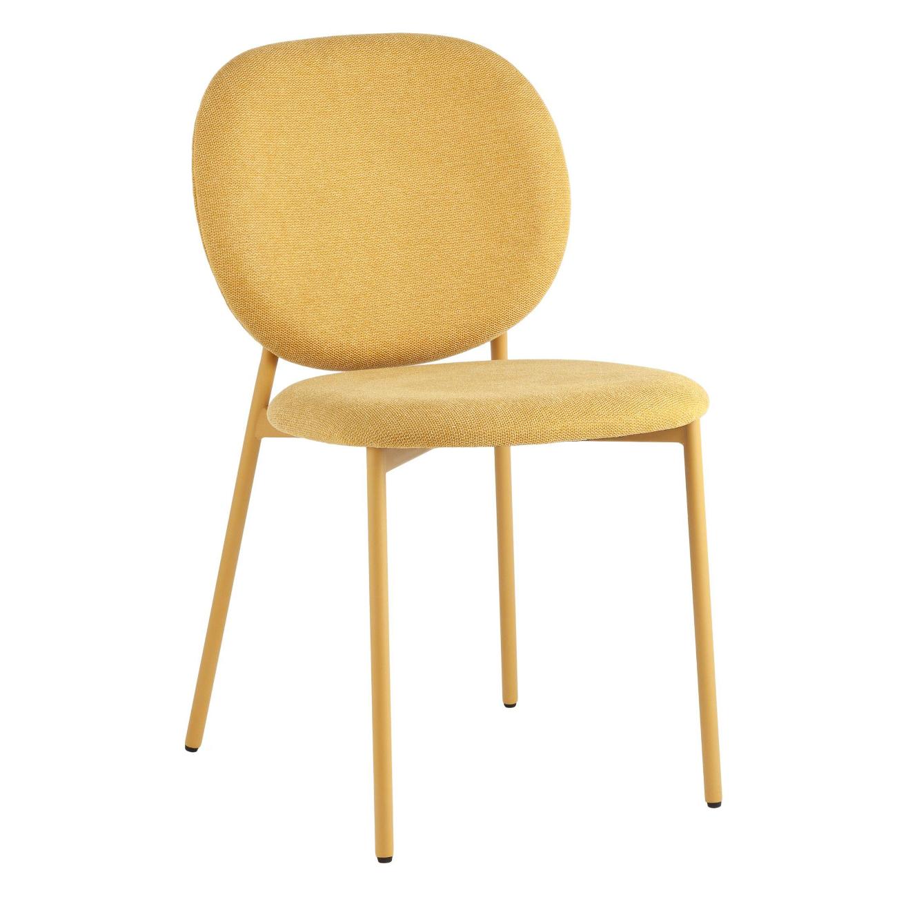 Стул обеденный Stool Group Pip, желтый, желтые ножки NP (комплект 4шт)
