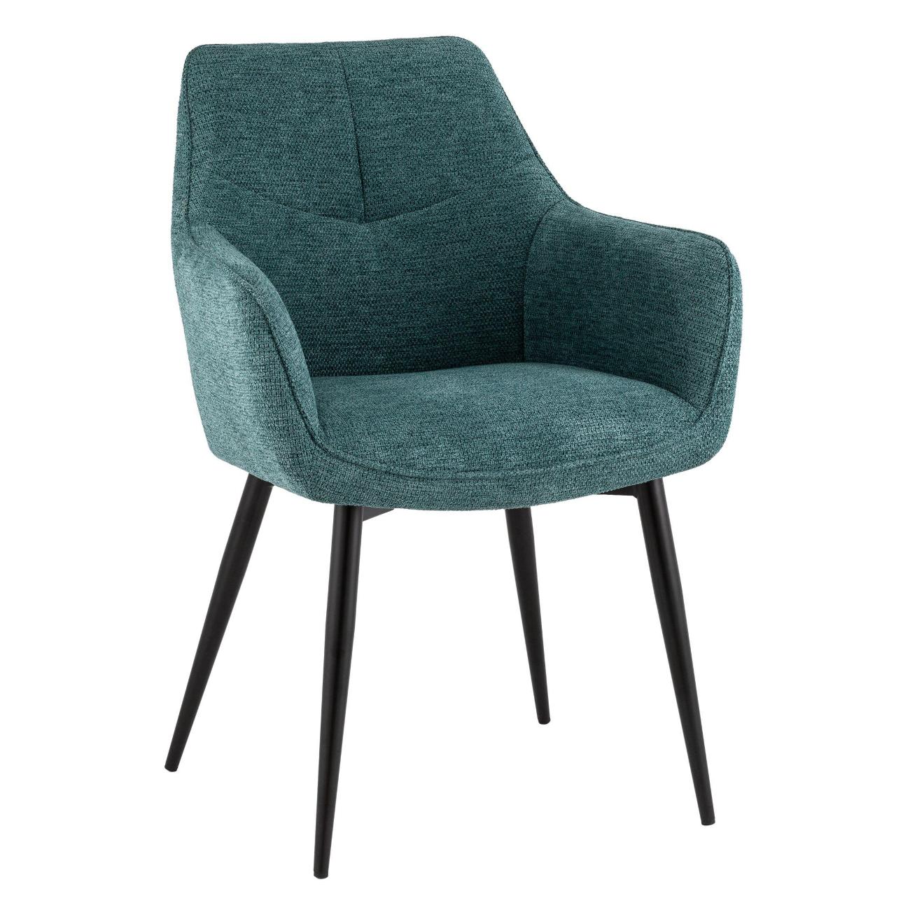 Стул обеденный Stool Group Lynet, рогожка голубой (комплект 2шт)