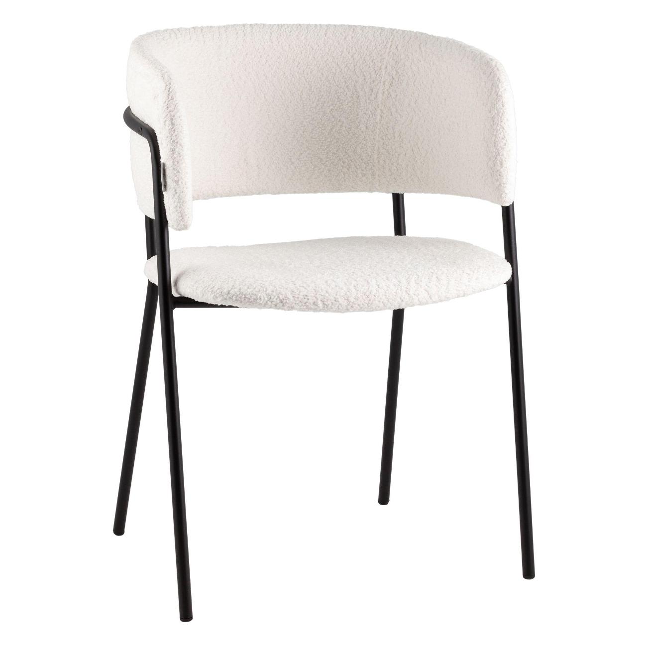 Стул обеденный Stool Group Нэлли New, букле белый (комплект 2шт)