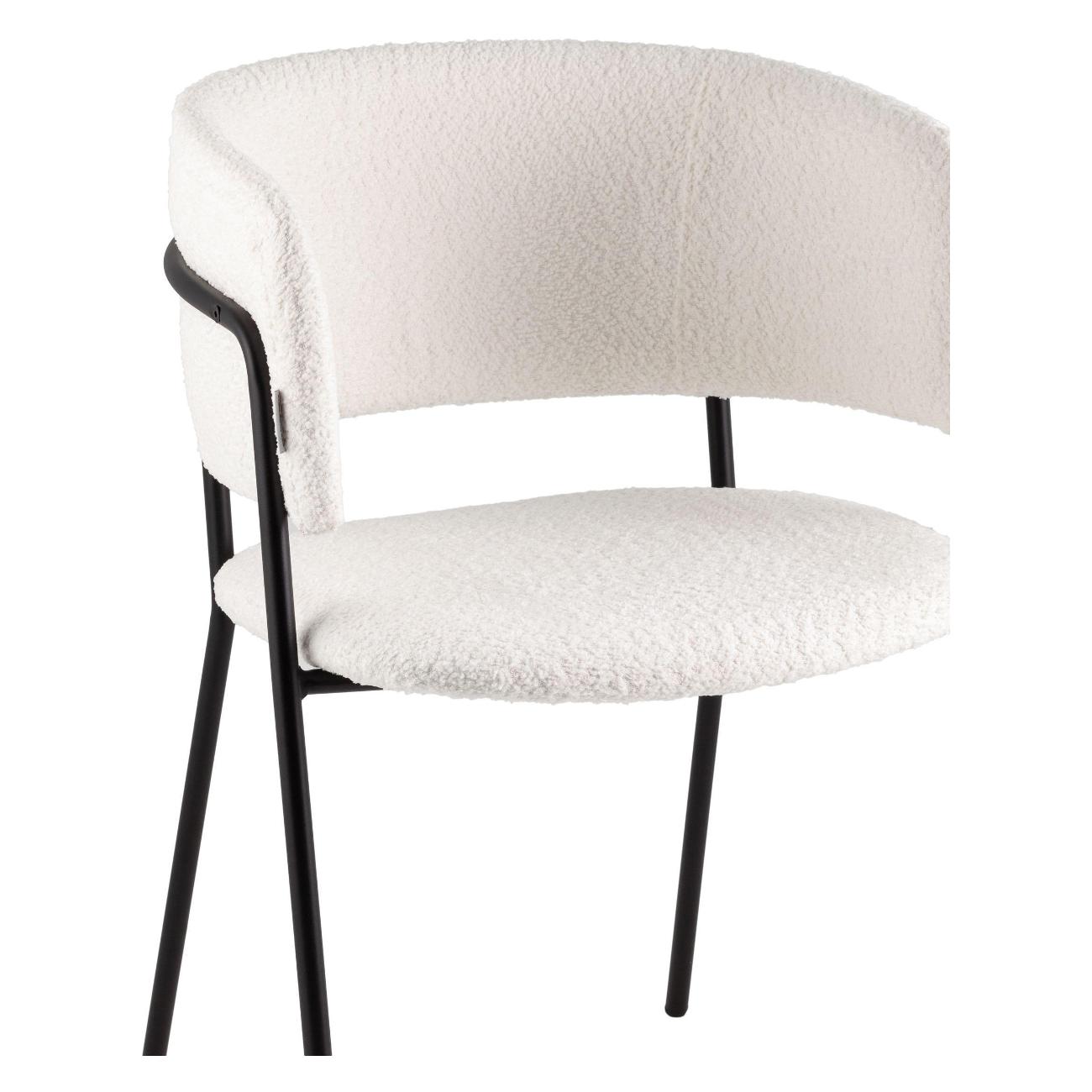 Стул обеденный Stool Group Нэлли New, букле белый (комплект 2шт)