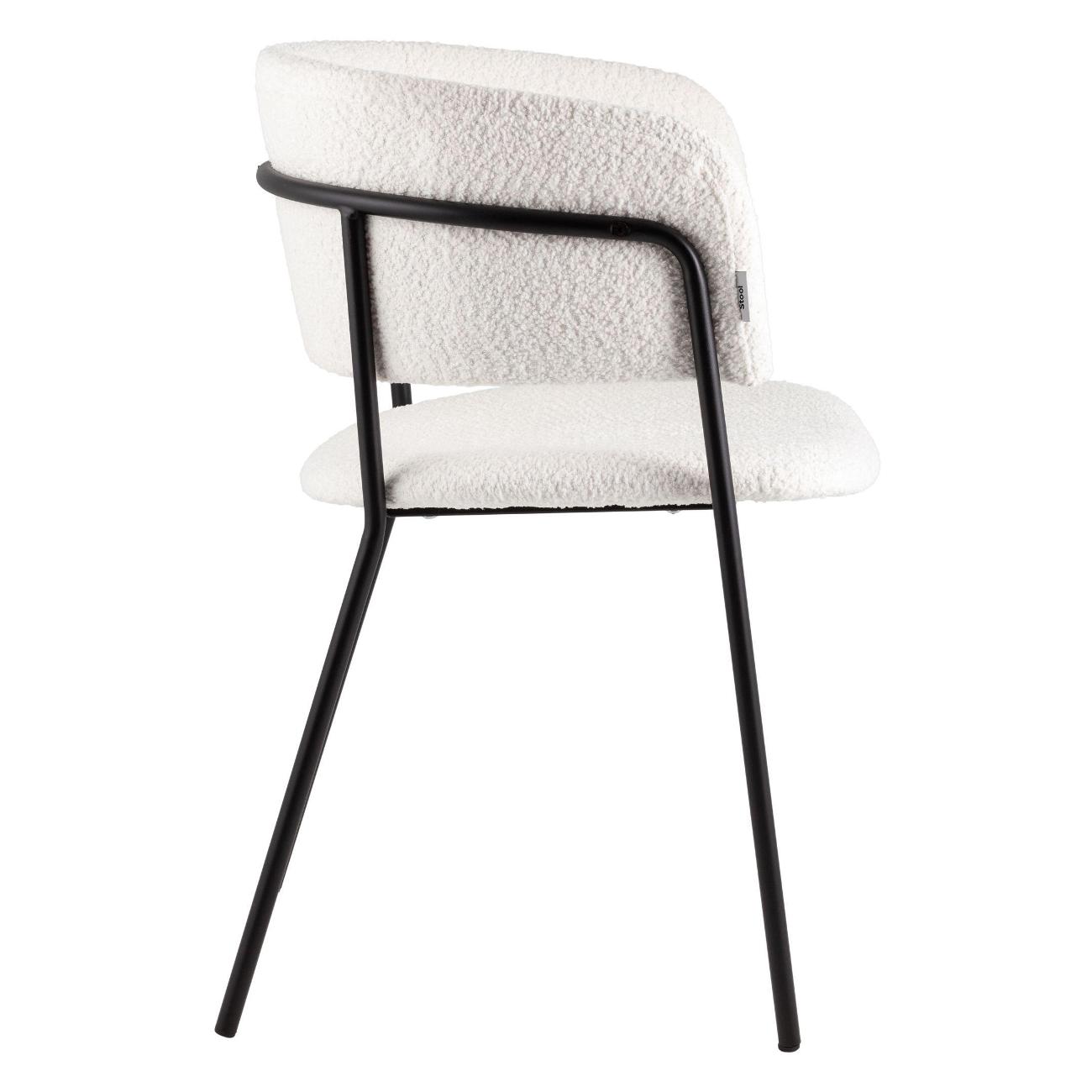 Стул обеденный Stool Group Нэлли New, букле белый (комплект 2шт)