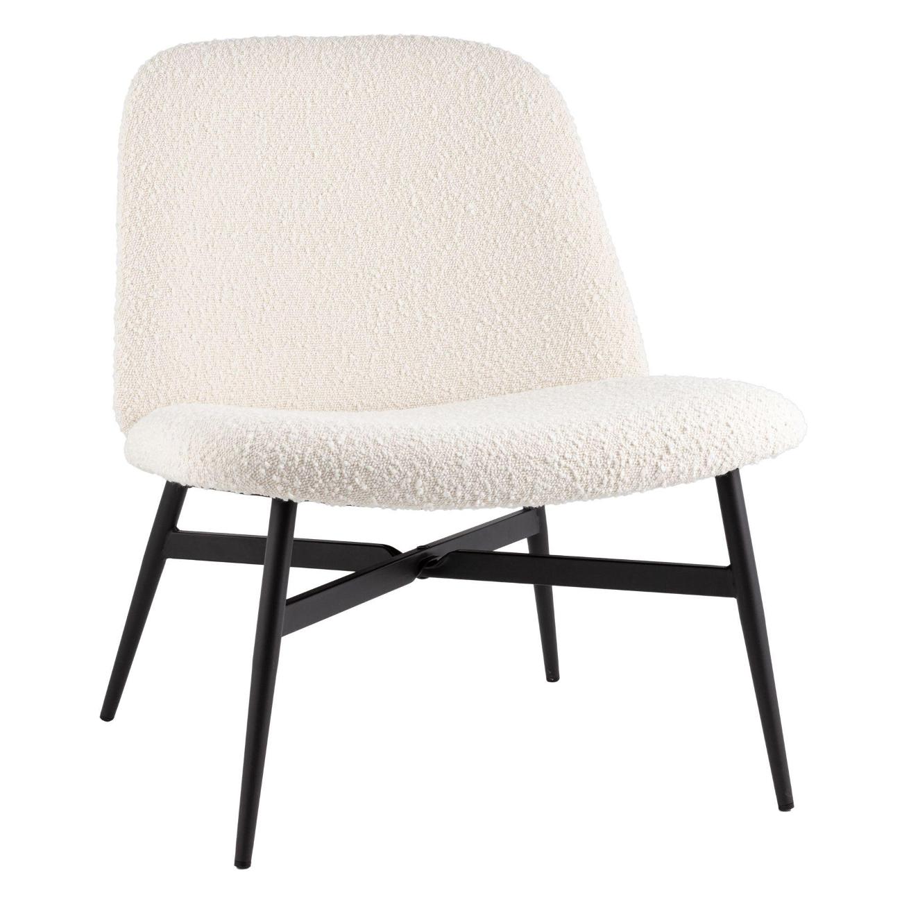 Стул обеденный Stool Group Ease,букле, белый (комплект 2 кресла)