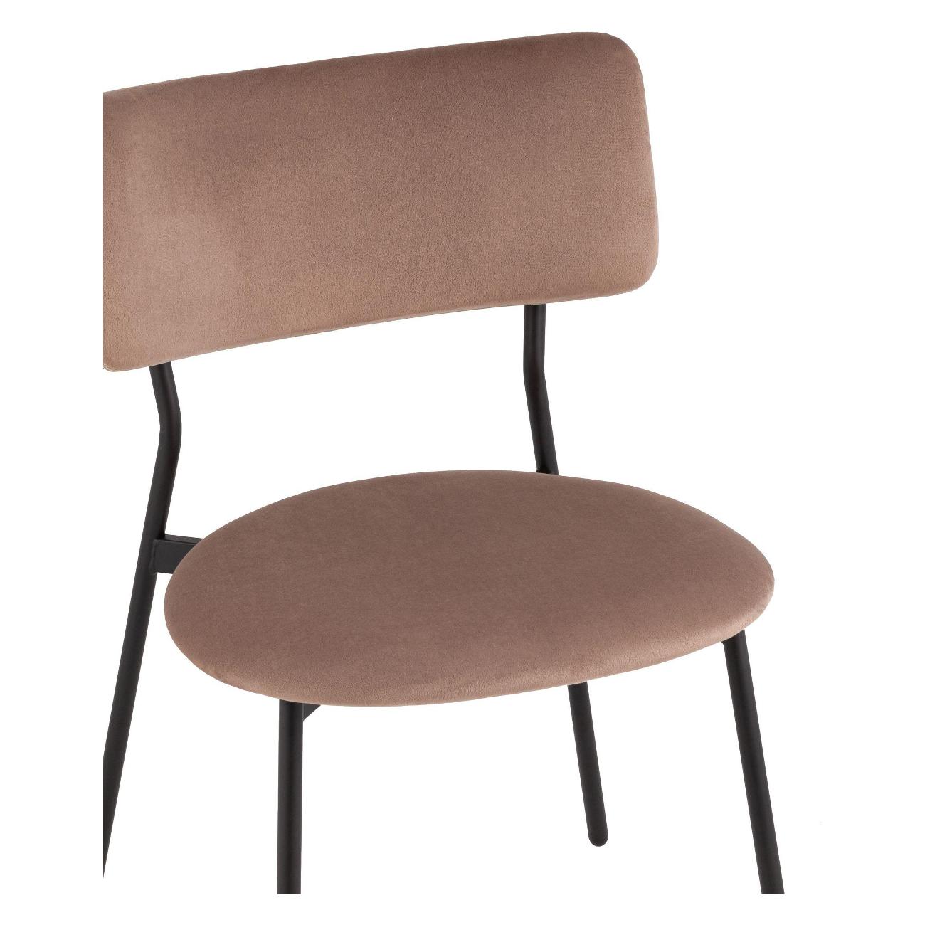 Стул обеденный Stool Group Амелия велюр коричневый (комплект 4шт)