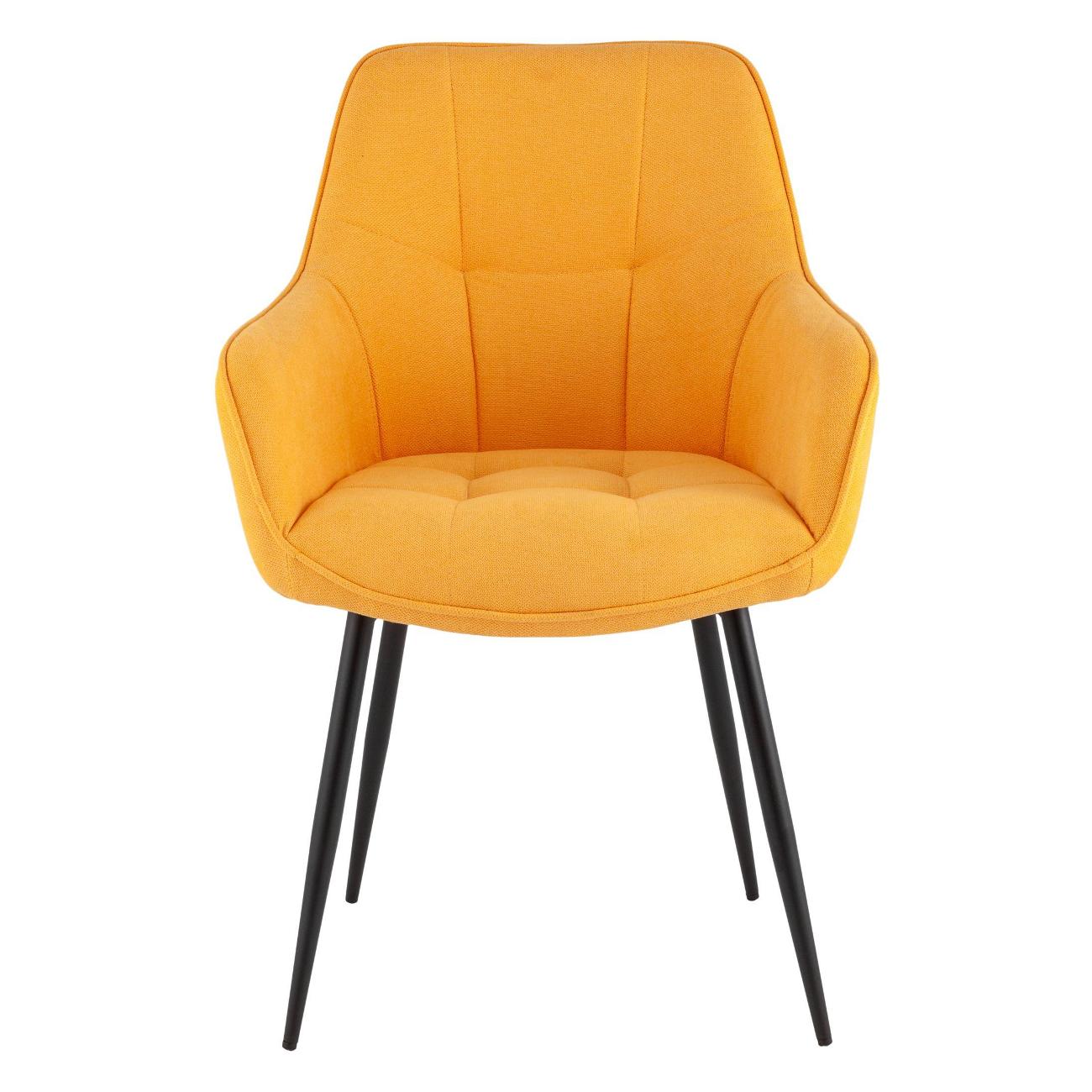 Стул обеденный Stool Group Noa, рогожка желтый (комплект 2шт)