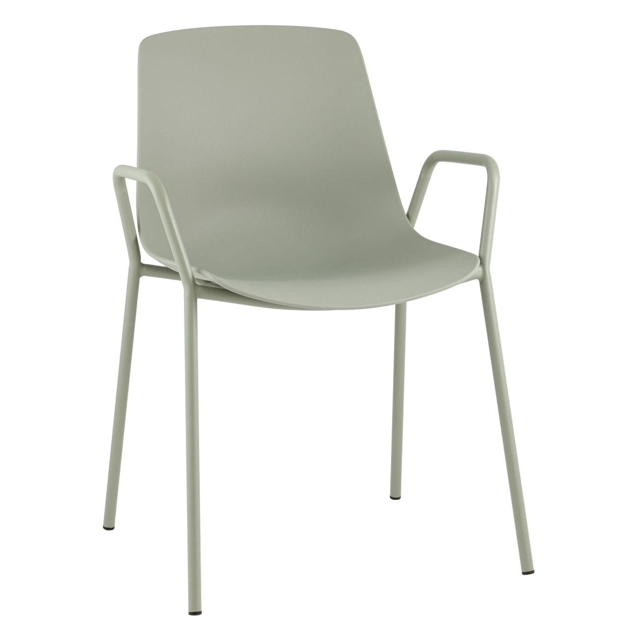 Стул обеденный Stool Group Kaira, серо-зеленый (комплект 4шт)