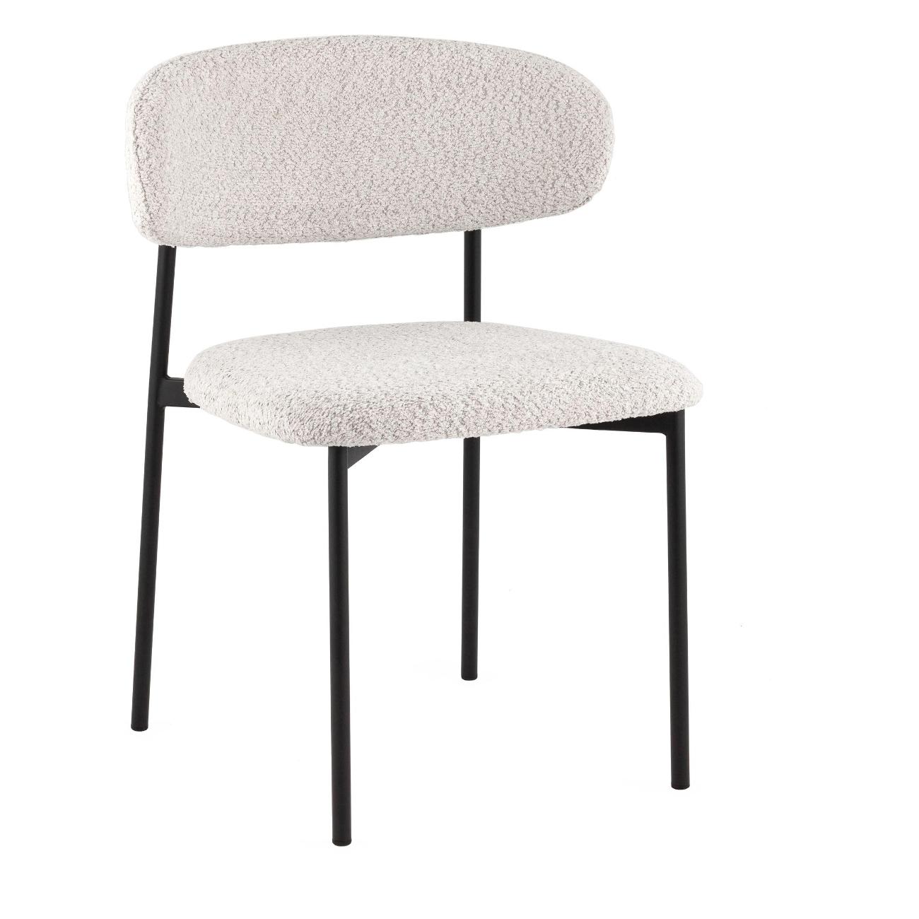 Стул обеденный Stool Group Sevyn, букле светло-серый (комплект 2шт)