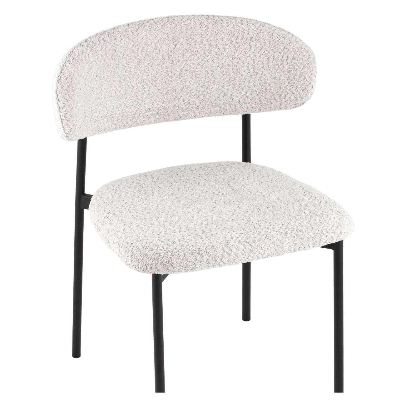 Стул обеденный Stool Group Sevyn, букле светло-серый (комплект 2шт)