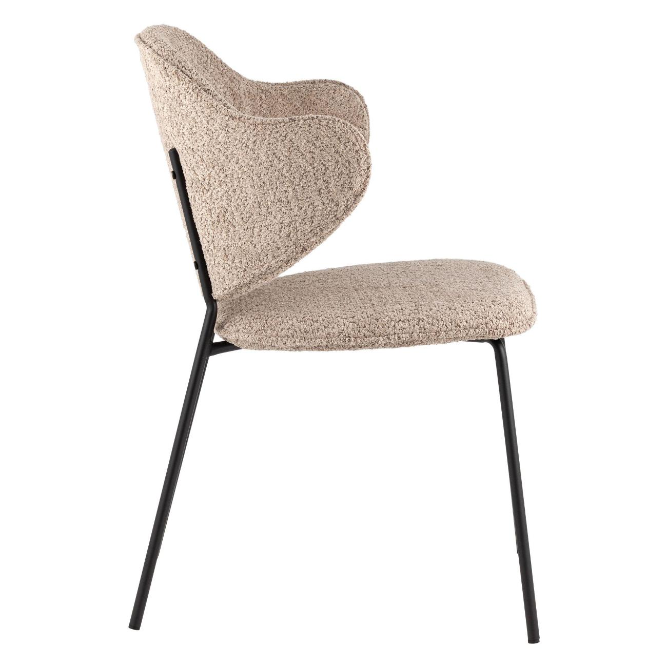 Стул обеденный Stool Group Bellamy, букле кофейный (комплект 2шт)