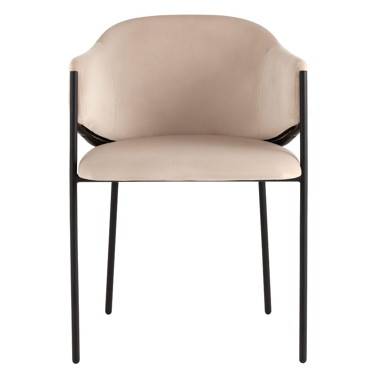 Стул обеденный Stool Group Brace велюр молочный (комплект 2шт)