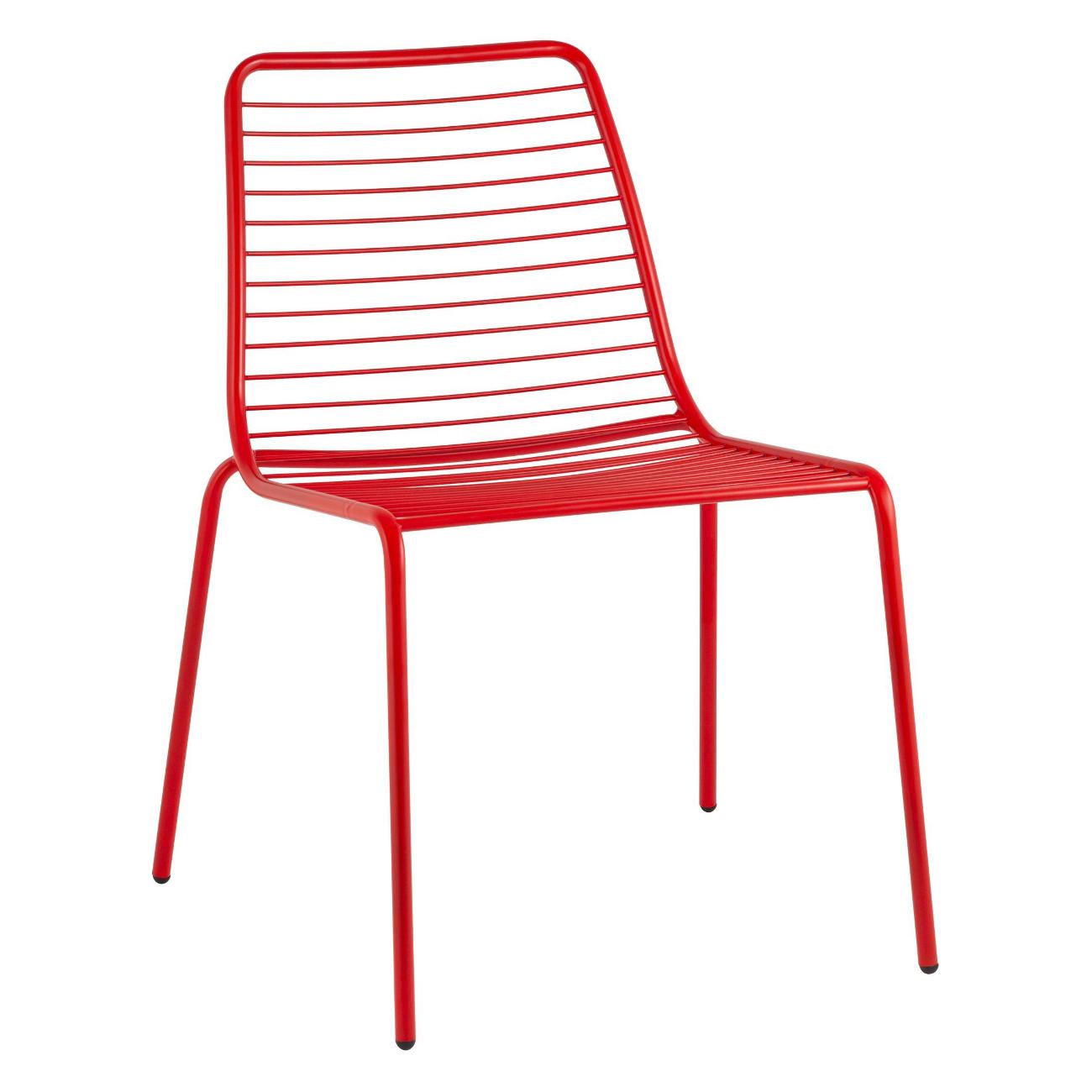 Стул обеденный Stool Group Дели металл красный (комплект 4шт)