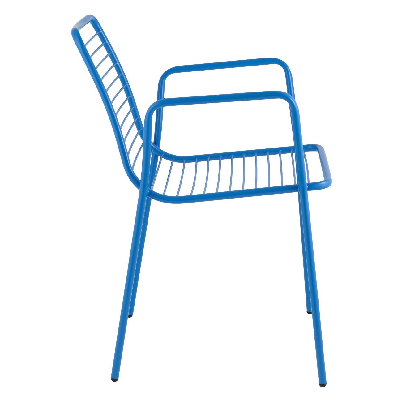 Стул обеденный Stool Group Дели металл голубой (комплект 4шт)