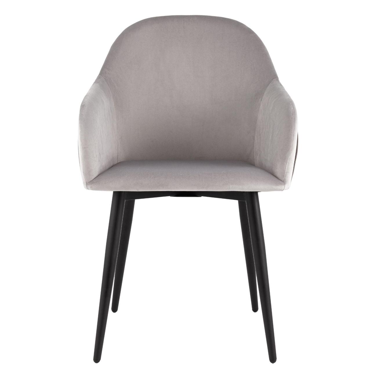 Стул обеденный Stool Group Новел New велюр светло-серый (комплект 2шт)