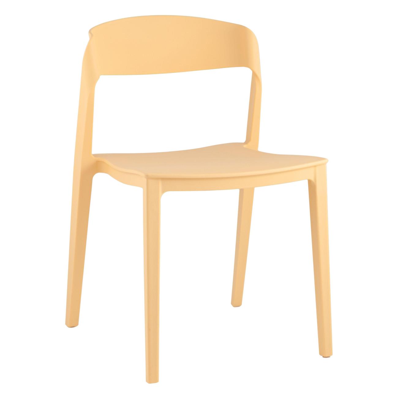 Стул обеденный Stool Group Moris, бледно-желтый (комплект 4шт) фото