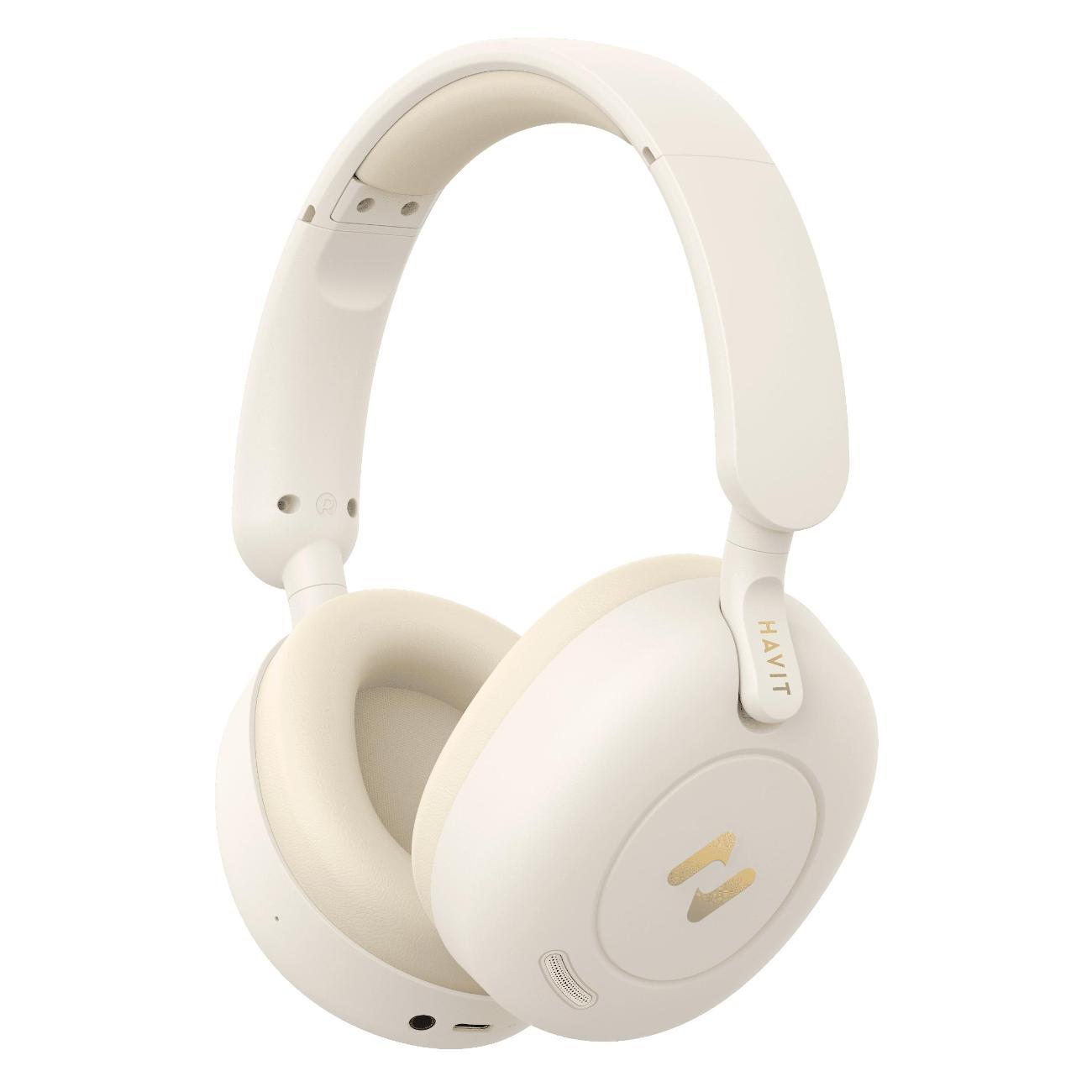 Беспроводные наушники Havit H655BT PRO бежевые фото