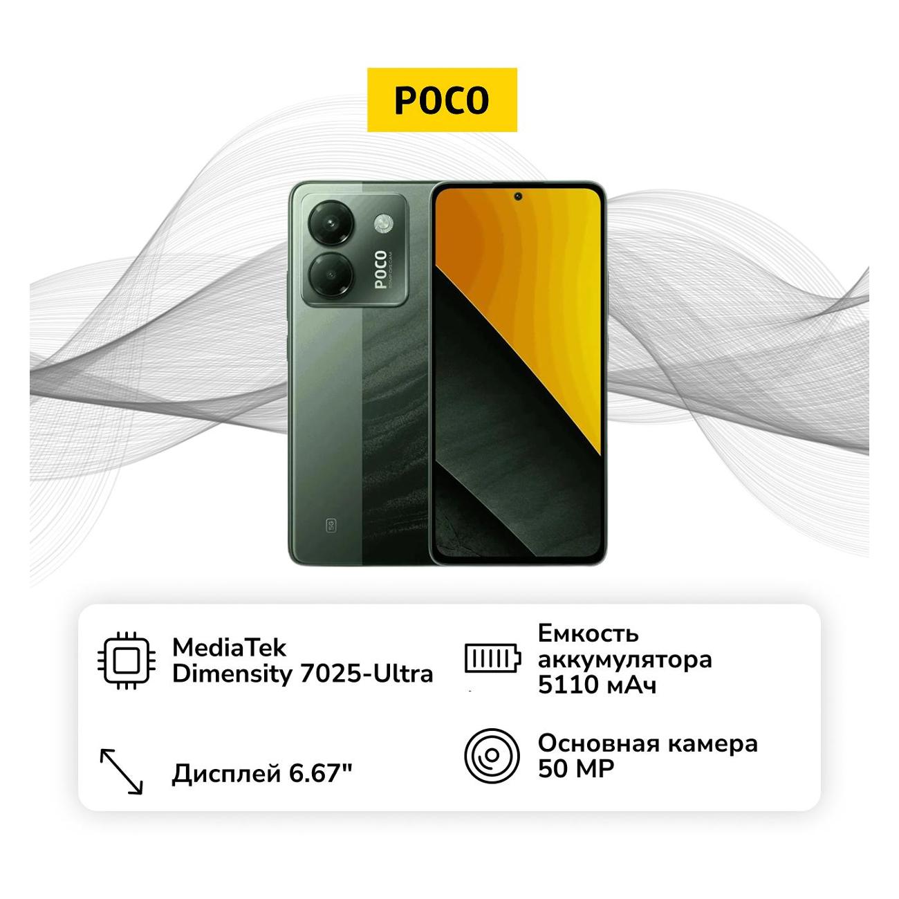 Смартфон POCO M7 Pro 12/256GB зеленый