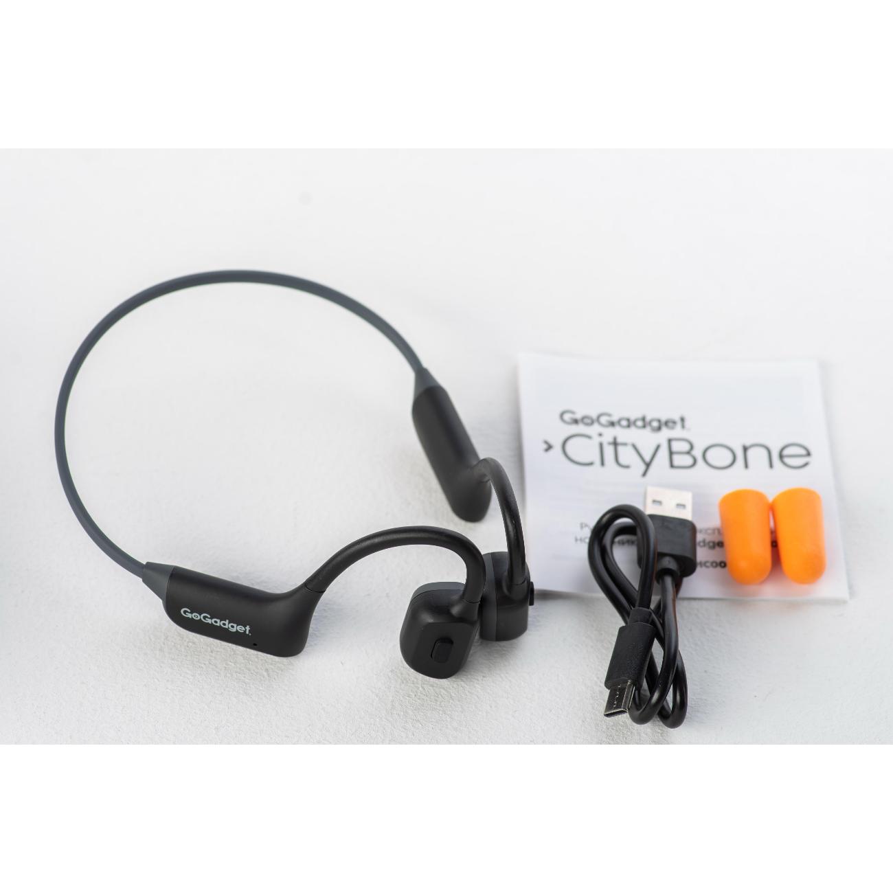 Наушники True Wireless GoGadget CityBone черные