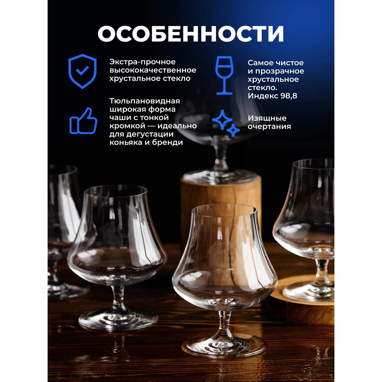Набор бокалов для бренди Chef & Sommelier U1059