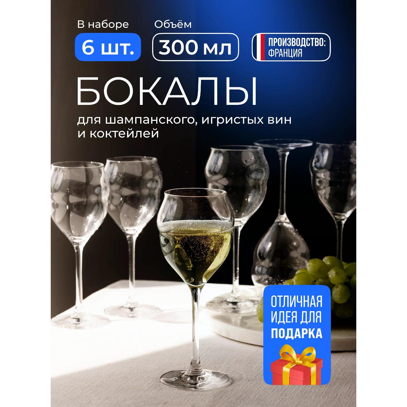 Набор бокалов для шампанского Chef & Sommelier L9348