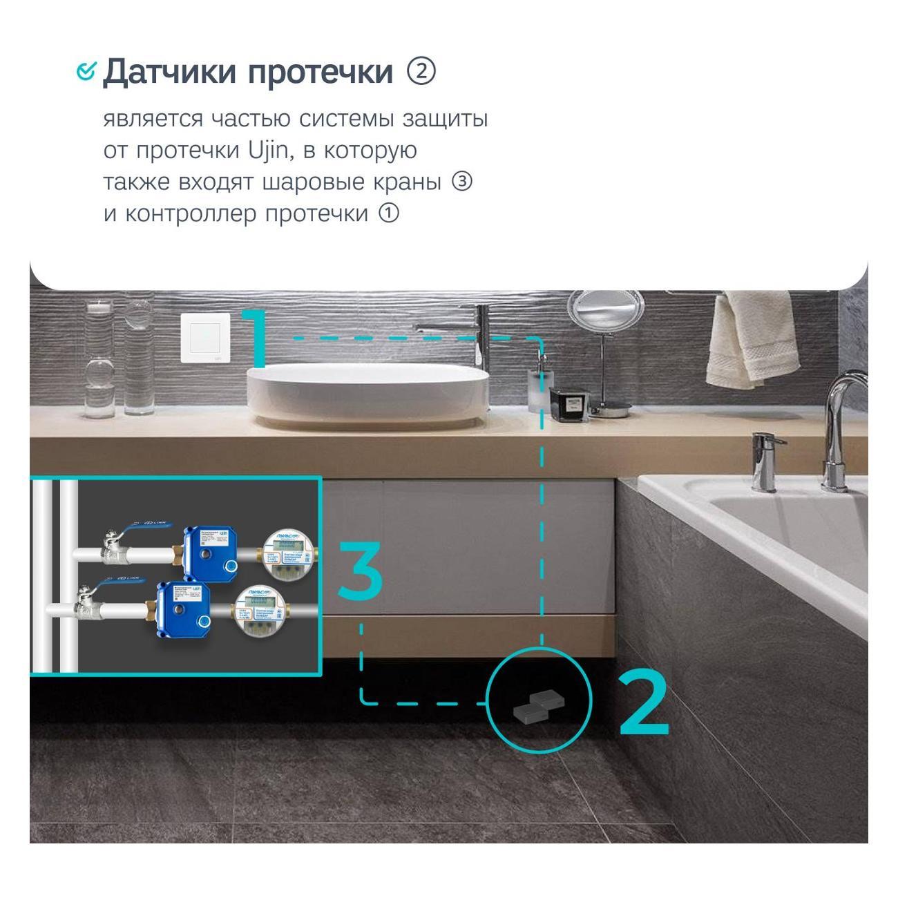 Сенсор протечки Ujin Aqua-Sense/ Bluetooth