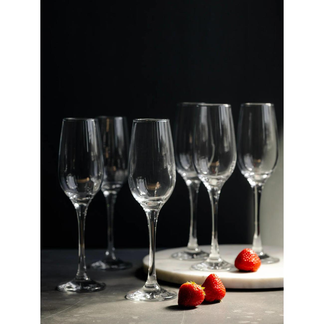 Набор бокалов для шампанского Pasabahce Amber 210мл (440295)